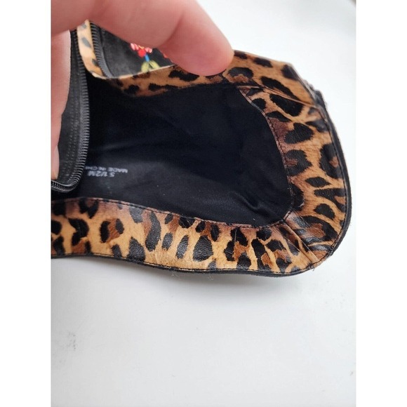 Beverly Feldman Ankle Boots Stiletto Pointed Toe Flower Embroidered Black 5.5 - Picture 12 of 12